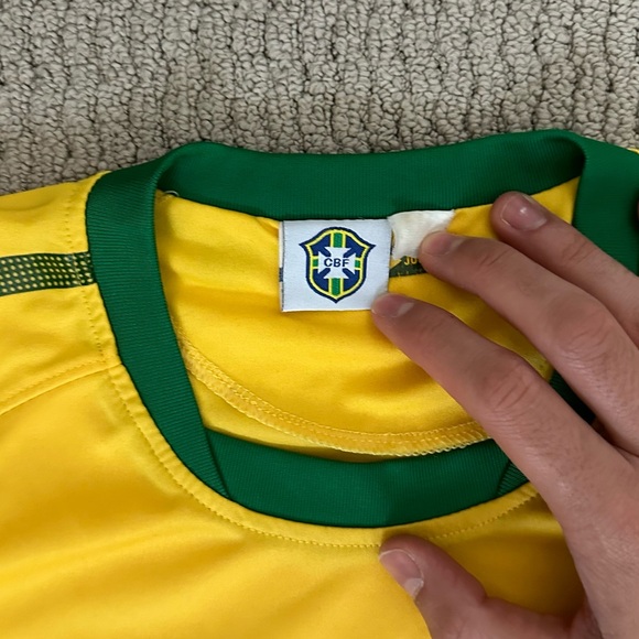 Unisex Brazil Soccer Jersey Tee CBF Blokecore - Picture 4 of 6